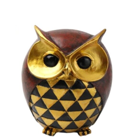 Anthro Owl Decorative Object Figure - Picture 1 of 3